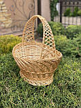 Кошик з лози святковий. Арт:4046, фото 5