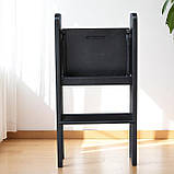 Дерев'яна розкладна Трикутна драбина на 2 сходинки Вільха чорний, фото 3