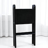 Дерев'яна розкладна Трикутна драбина на 2 сходинки Вільха чорний, фото 4