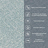 Самоклеючі шпалери 2800х500х1,5мм Сіро-блакитний YM-10 (D) SW-00002021, фото 5