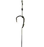 Готовий повідець в обплетенні W4C з волоссям CLAW Hair Rig, гачок CLAW No 6, фото 4