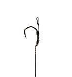 Готовий повідець в обплетенні W4C з волоссям CLAW POP UP hair rig, гачок CLAW No 8, фото 4