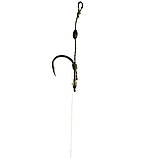 Готовий флюорокарбоновий повідець з м'яким волоссям W4C FLUOROCARBON HAIR RIG, гачок WIDE GAPE No 8, фото 4