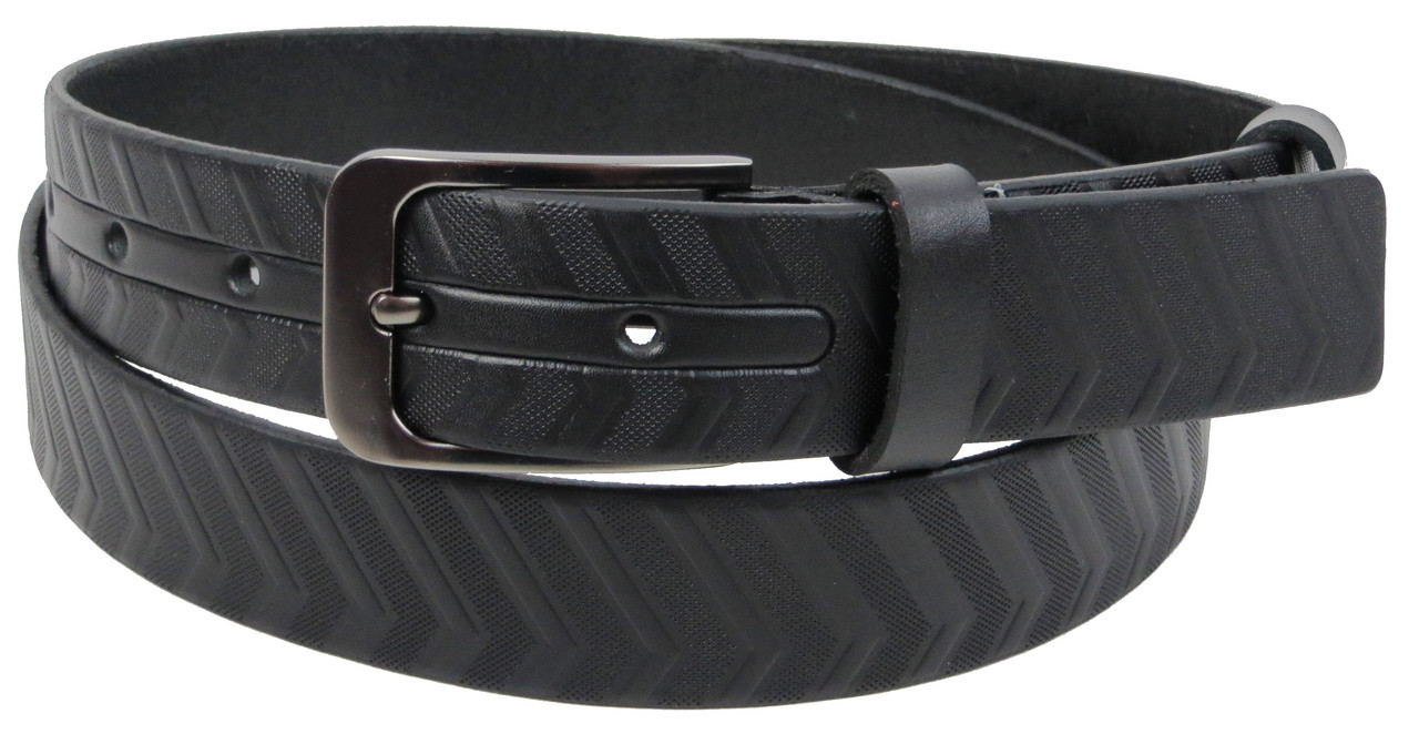 Чоловічий ремінь Skipper 1472-35 137 см Чорний (1882226027)