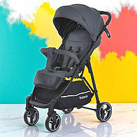Коляска прогулочная Bambi детская M 4249-2 Gray Matt Темно-серая