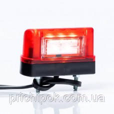 Ліхтар підсвічування номера Fristom червоний з проводом FT-016/1/A LED
