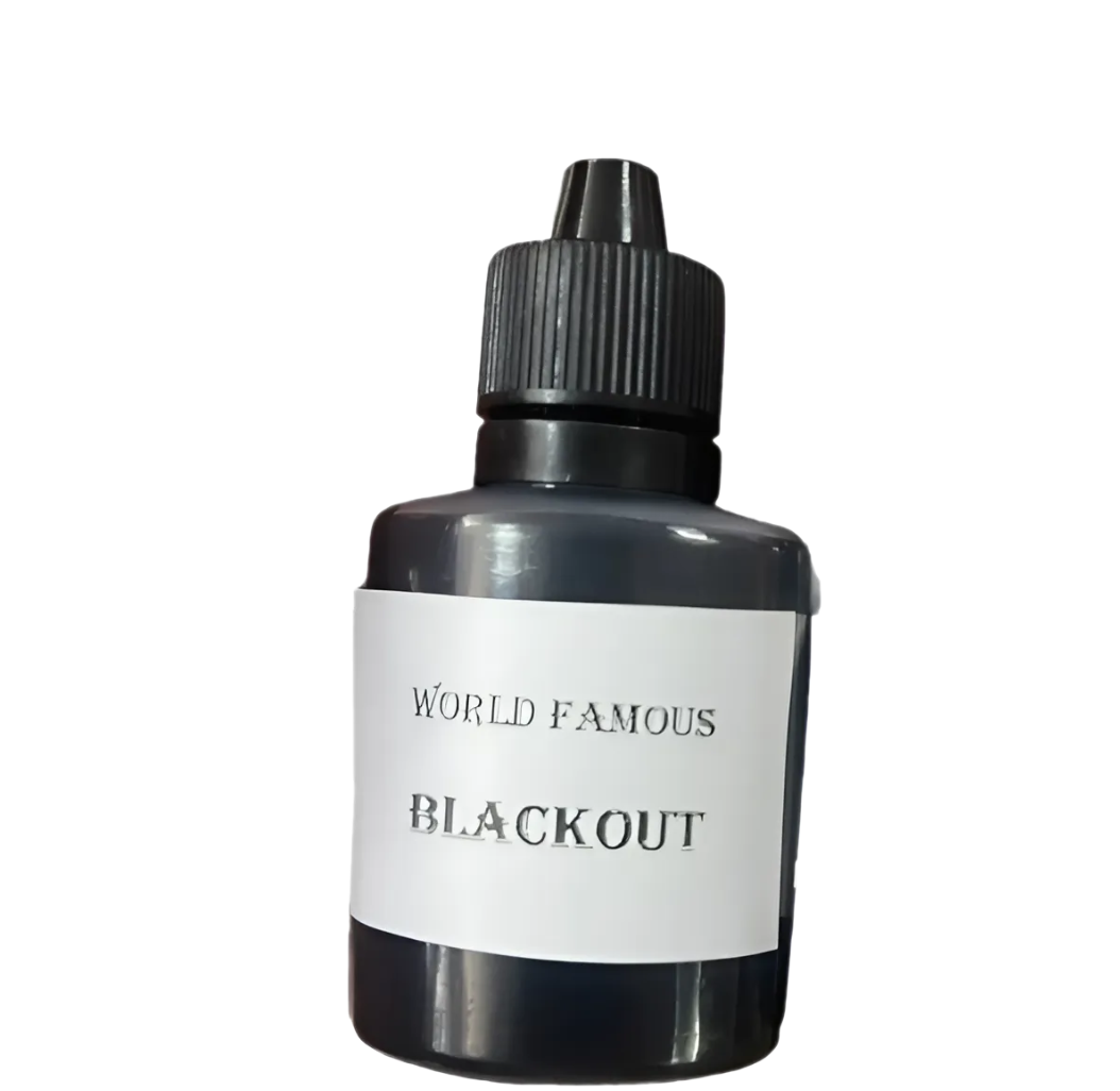 Фарба для тату чорна World famous Blackout 10 мл, фото 1