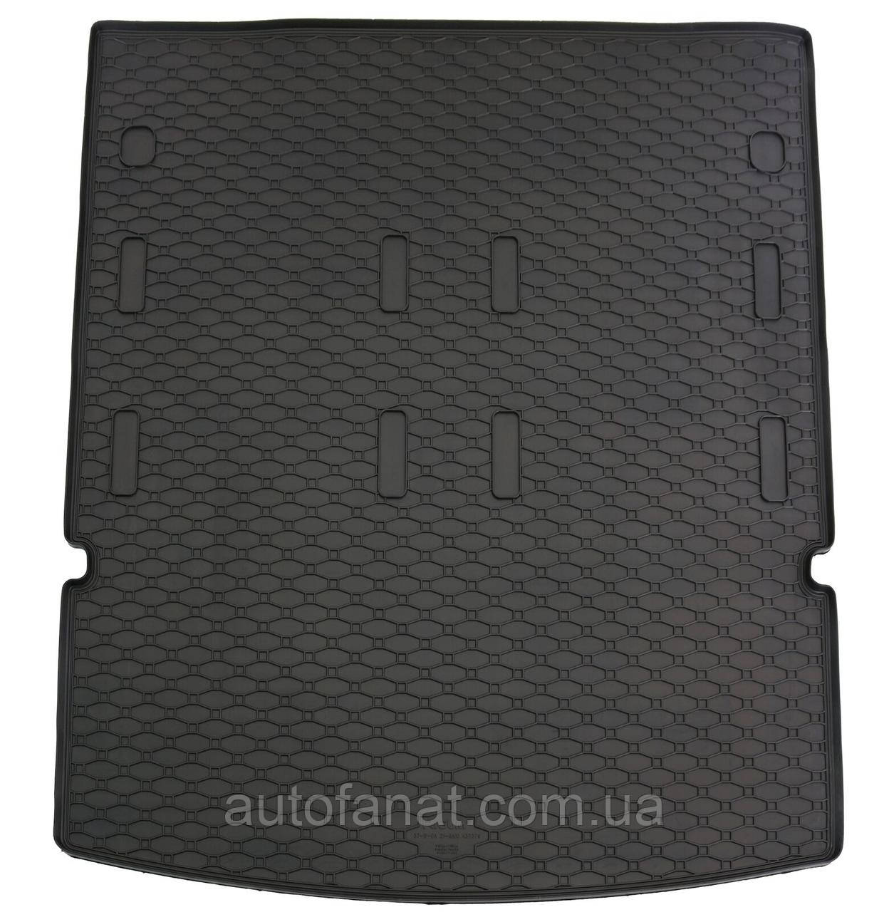 Килимок у багажник Volkswagen Caddy Maxi V / Ford Grand Tourneo Connect 2021–, гумовий, модельний, Rigum Чехія (437379)