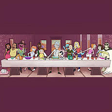 Великий плакат Рік та Морті RESTEQ 700x265 мм. Постер Rick and Morty, фото 4