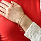 Браслет на руку подвійний з бусинками Біжутерія з медичного золота Гіпоалергенні прикраси, фото 2
