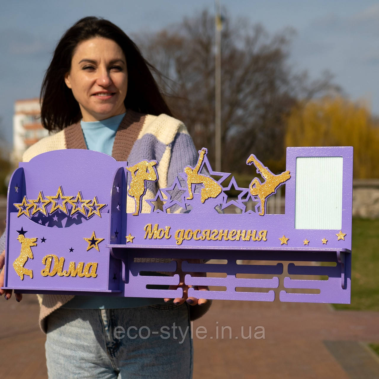 Холдер для медалей танці. Тримач для медалей. Поличка танці. Медальниця для дівчат, фото 1