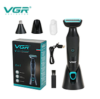 Машинка для стриження VGR-601 2 в 1 з регульованою довжиною та потужним мотором (119805575)
