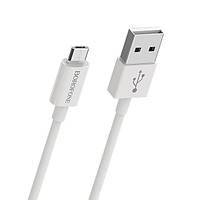 Кабель USB Borofone BX22 Bloom Micro USB (2.4A) 1M дріт для заряджання смартфона/телефона Білий