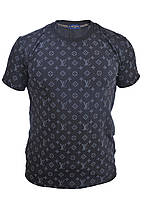 Футболка чоловіча Louis Vuitton 25-25Y-07024 темно-синя