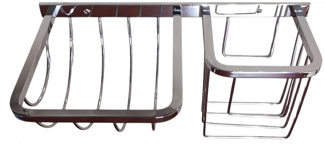 Тримач туалетного паперу з підставкою під освіжувач Атак 2130048, фото 1