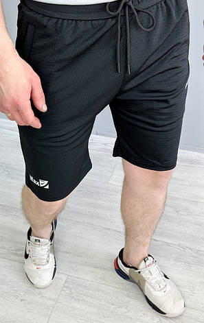 Чоловічі шорти Nike трикотажні чорни шорти найк для чоловіків, фото 3