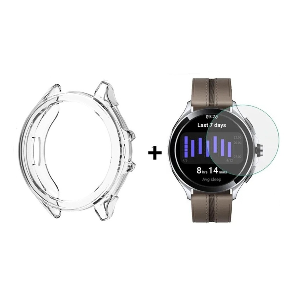Захисний чохол для смарт годинника Xiaomi Watch 2 Pro прозорий + захисне скло