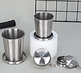 Стакан складний з нержавіючої сталі. Туристична чарка. 150 мл 250 мл 450 мл 450 мл, фото 9