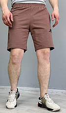 Чоловічі шорти New Balance коричневі трикотажні шорти для чоловіків на літо, фото 2