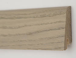 Плінтус дерев'яний шпонований Дуб срібний