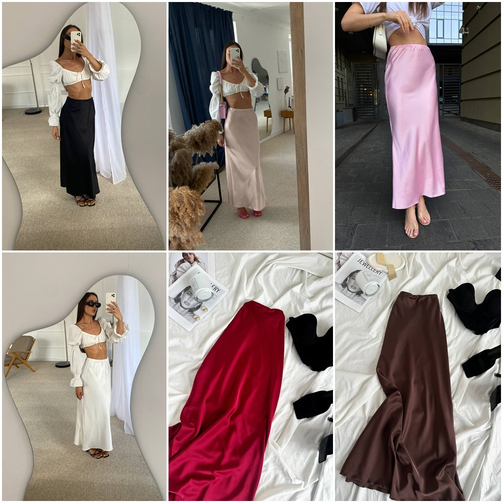 Жіноча спідниця з шовку