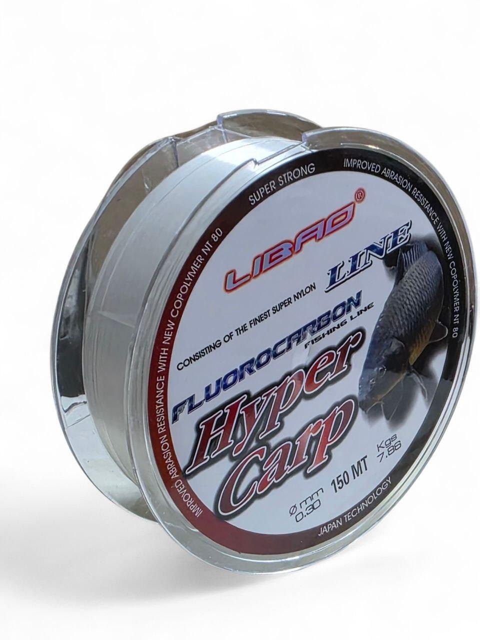 Волосінь флюарокарбонова Libao Hyper Carp 150m, 0.25mm, 5.82kg, фото 1
