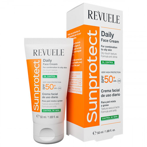Крем сонцезахисний контроль жиру spf 50+ Revuele Sunprotect Daily Sun cream 50 мл