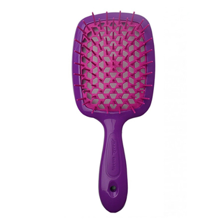 Гребінець Janeke Superbrush With Soft Moulded Tips 86SP226 FV (фуксія з фіолетовим), фото 1
