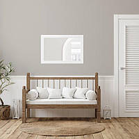 Дзеркало настінне прямокутне Facet 1806 100х80 см в передпокій, вітальню, спальню в рамі МДФ