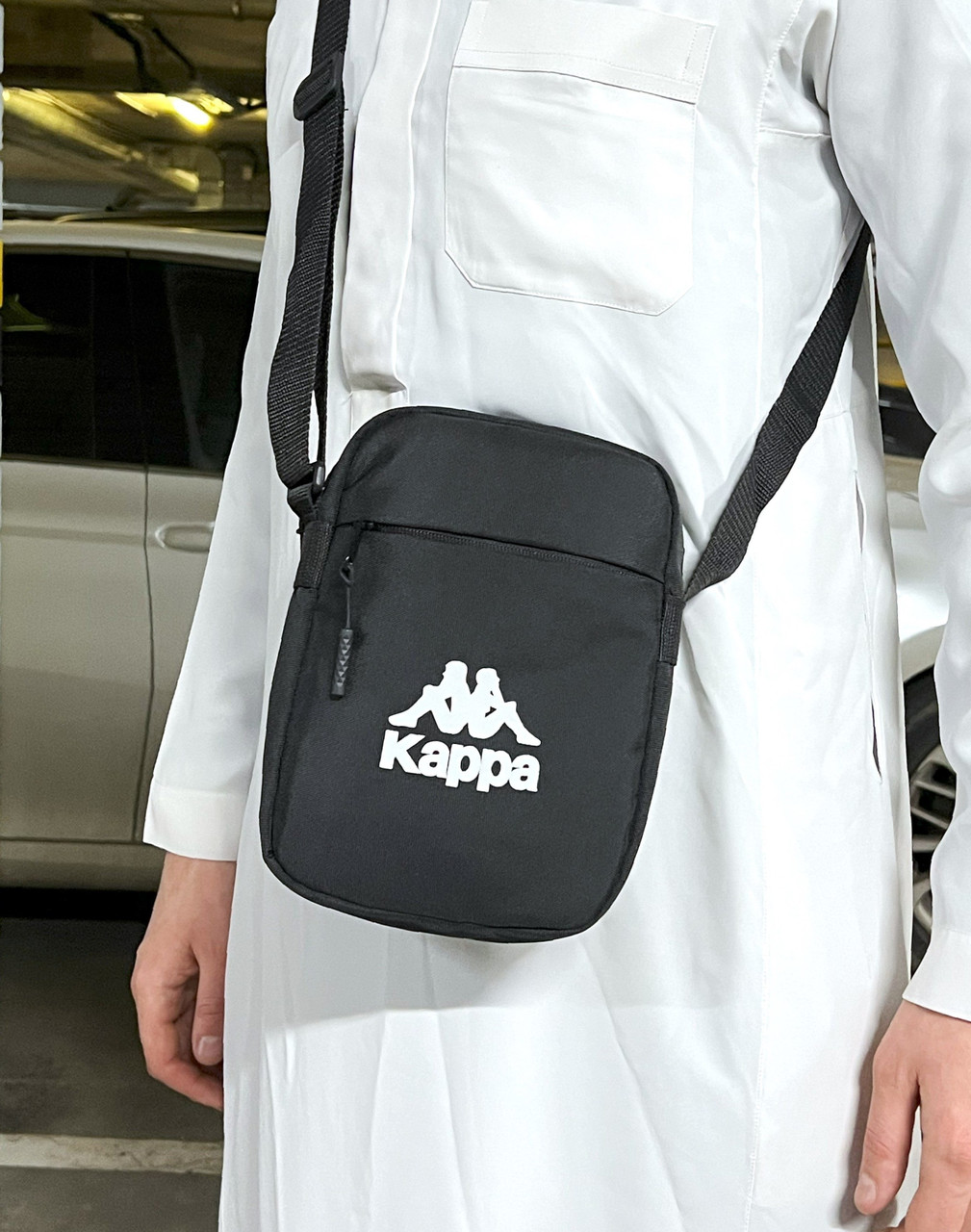 Легка чоловіча барсетка - тканинна, із зручною фурнітурою Kappa
