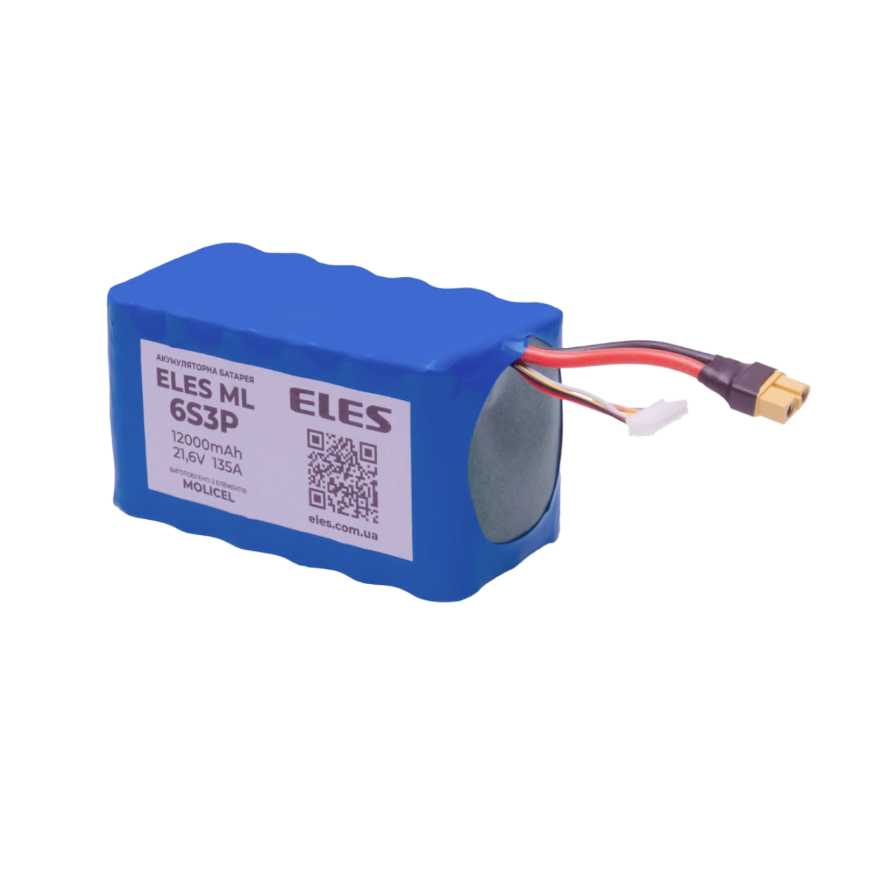 Акумуляторна батарея ELES ML 6S3P 12000mAh; 21,6V; 135А
