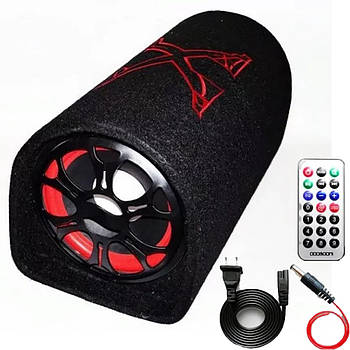 Активний сабвуфер бочка в машину 8" з Bluetooth + пульт, Xplod / Універсальний активний сабвуфер в автомобіль