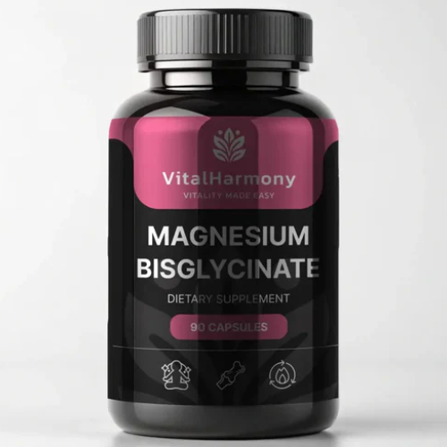 Бісгліцинат магнію Magnesium bisglycinate VitalHarmony 90 капсул, фото 1