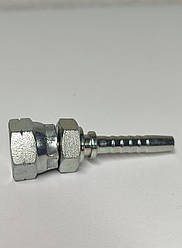 Фітинг для шланга 1/4" (DN8) з гайкою BSP female 60° – для води, газу, нафти