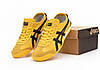 Чоловічі кросівки Asics Onitsuka Tiger Mexico 66 Yellow Black Жовті Кеди Асікс Оніцука шкіра замша весна літо, фото 2