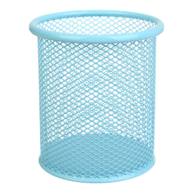 Підставка для ручок кругла BUROMAX, PASTEL, металева  блакитна