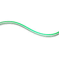 LED неонова стрічка 10Вт 12В 6х12 мм SMD2835 120 діодів 120Лм/Вт зелений, серія Neon, гарантія 3 роки