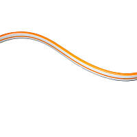 LED неонова стрічка 10Вт 12В 6х12 2835 120 діодів 120Лм/Вт, амбер, серія Neon, гарантія 3 роки