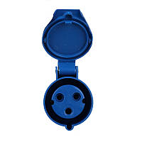 Роз'єм силовий штепсельний переносний 3x32 2P+PE, 32 A , 220-250 В, IP44