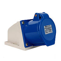 Роз'єм силовий штепсельний стаціонарний 3x32 2P+PE, 32 A , 220-250 В, IP44