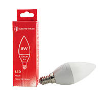 LED лампа С37 8Вт E14 4100К 720 Лм 165-265 В