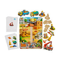 Дерев'яна розвиваюча гра на липучці "Будівельний майданчик" Ubumblebees (ПСФ037) PSF037, 8417940 - 970