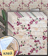 №103 Самоклеюча 3D панель "Сакура" 77×70 см товщина 4 мм