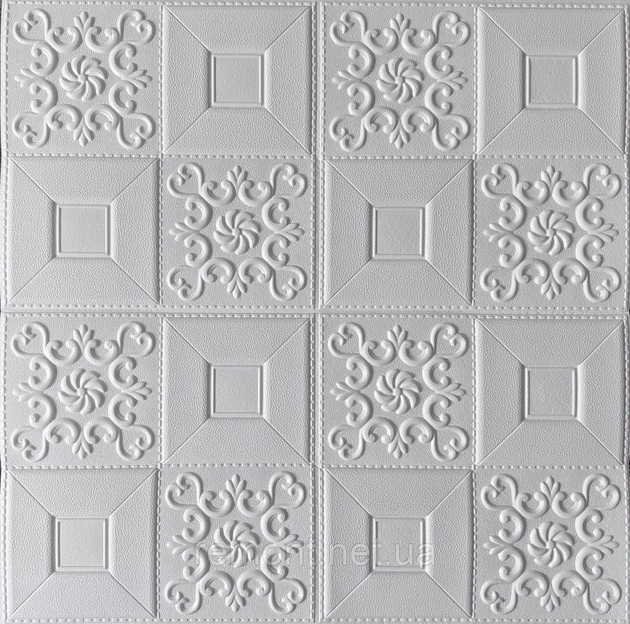 №114-4 Самоклеюча декоративна настінно-стельова 3D панель фігури 70*70 см  Товщина 4 мм, фото 1