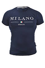 Футболка чоловіча Bihor 25-707 темно-синя