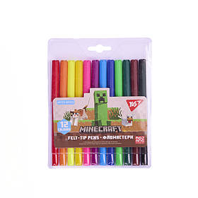 Фломастери Yes 12 кольорів "Minecraft"