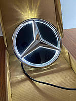 LED емблема решітки радіатора Mercedes-Benz E-class W213 Лед емблема E-клас колір чорний + хром