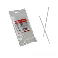 Стяжка кабельна 3х100 мм , 100 шт., білий
