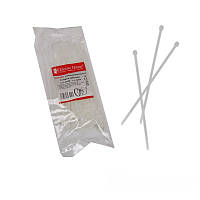 Стяжка кабельна 5х160 мм, 100 шт., білий