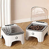 Автоматична годівниця для сухого та вологого корму Розумна автогодівниця для котів та собак з датчиком руху, фото 8